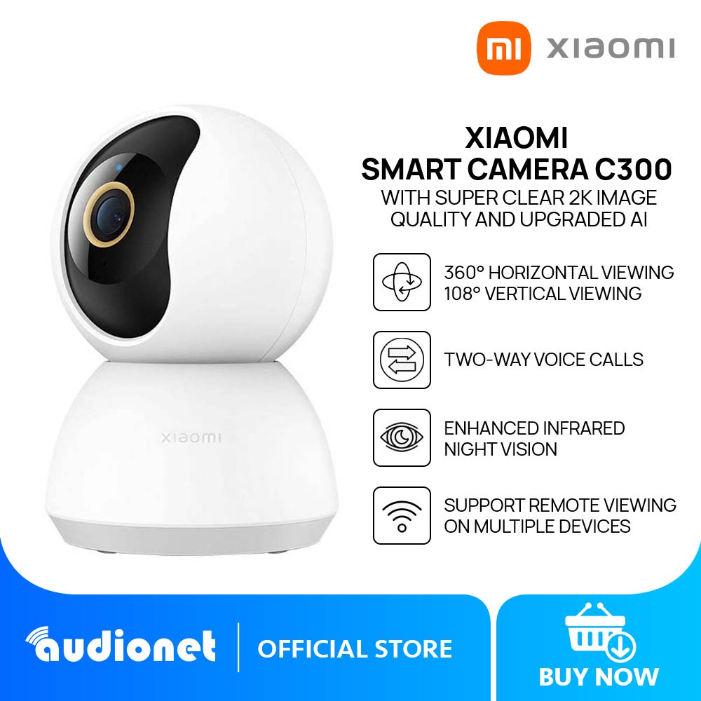 Xiaomi Smart Camera C300, Two-way Voice Calls, AI Human Detection, 360°  Vision