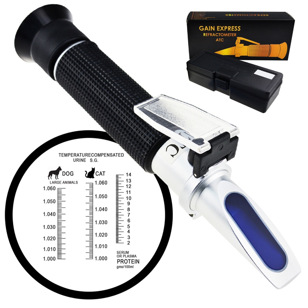 Pet Clinical Refractometer with ATC Plasma Protein Test 214g/dl Urine