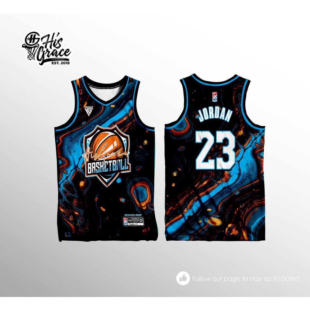 34 HG BASKETBALL BLUE LIQUIFY FULL SUBLIMATION HG JERSEY BASKETBALL ...