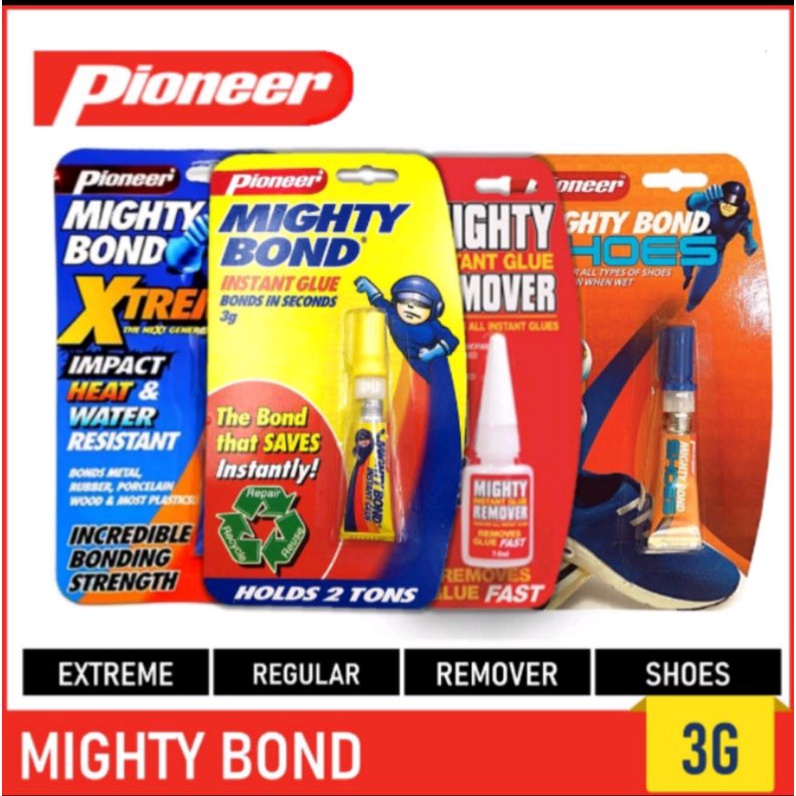 PIONEER MIGHTY BOND INSTANT GLUE (ORIGINAL/EXTREME) (1G, 3G) / REMOVER ...