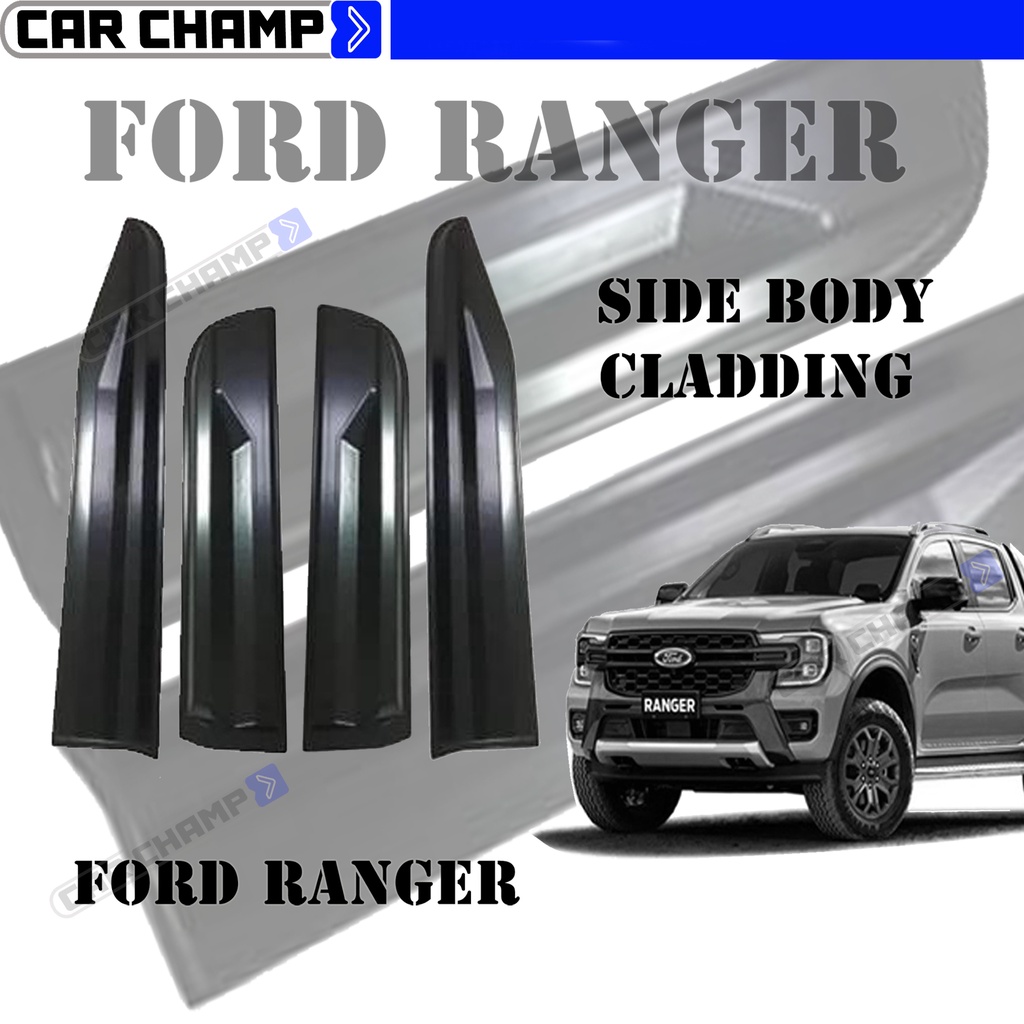 Ford Ranger 2023 Side Body Cladding Wide ( Car Accessories ) | Shopee ...