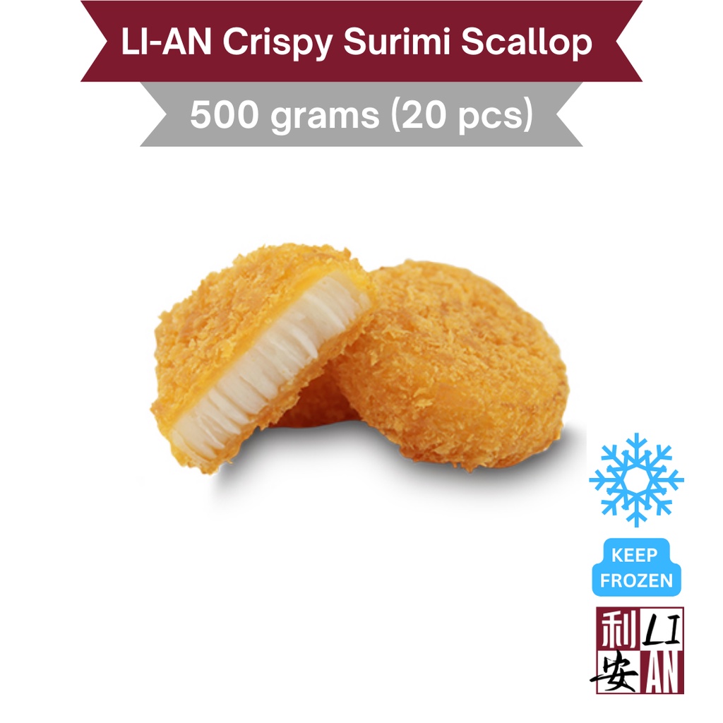 LIAN Crispy Surimi Scallop 500grams (20 pcs) Shopee Philippines