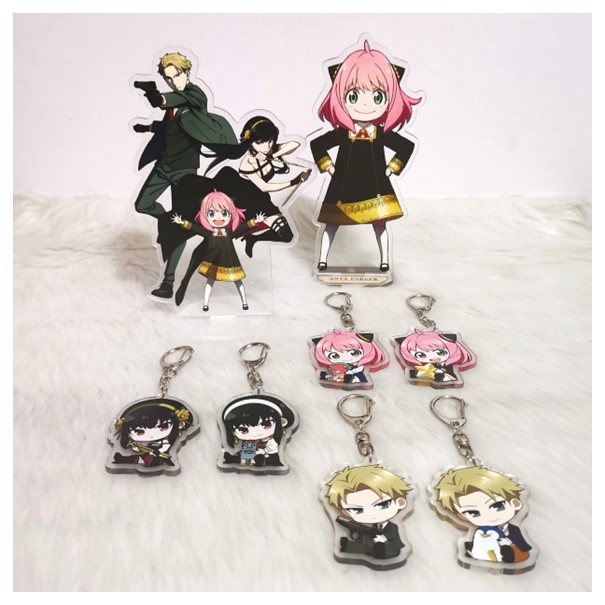 Spy X Family Keychains and Standee Acrylic Key Ring Anime Manga Series ...