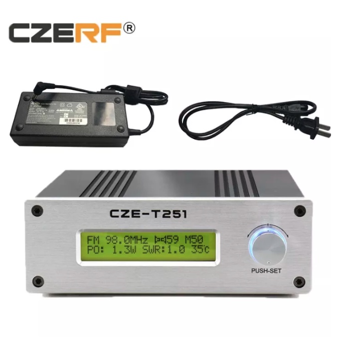 CZE-T251 25w Watts fm transmitter Mono/Stereo PLL Broadcast Station ...
