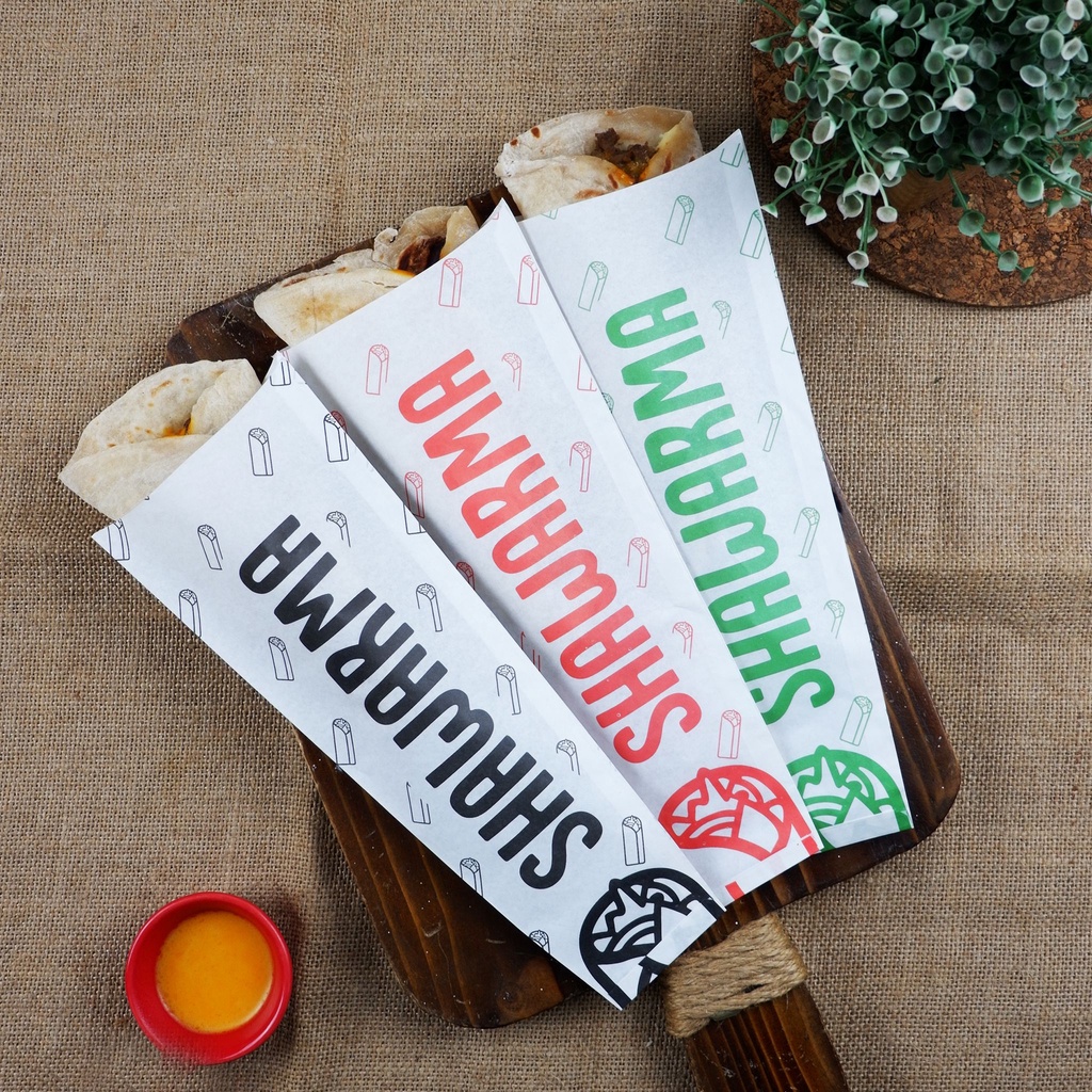 Shawarma Wrapper with Design Greaseproof Paper | Shopee Philippines