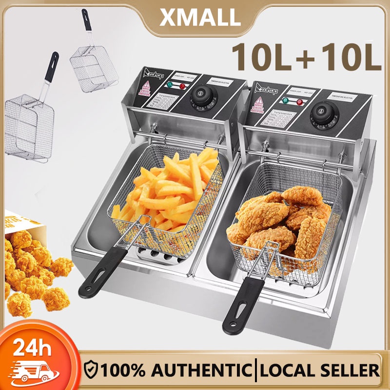 Commercial 20Liters Electric Deep Fryers Stainless Steel Deep Oil Fryer