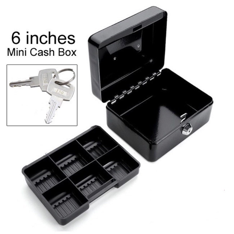 15CM PORTABLE STEEL MINI CASH BOX Shopee Philippines