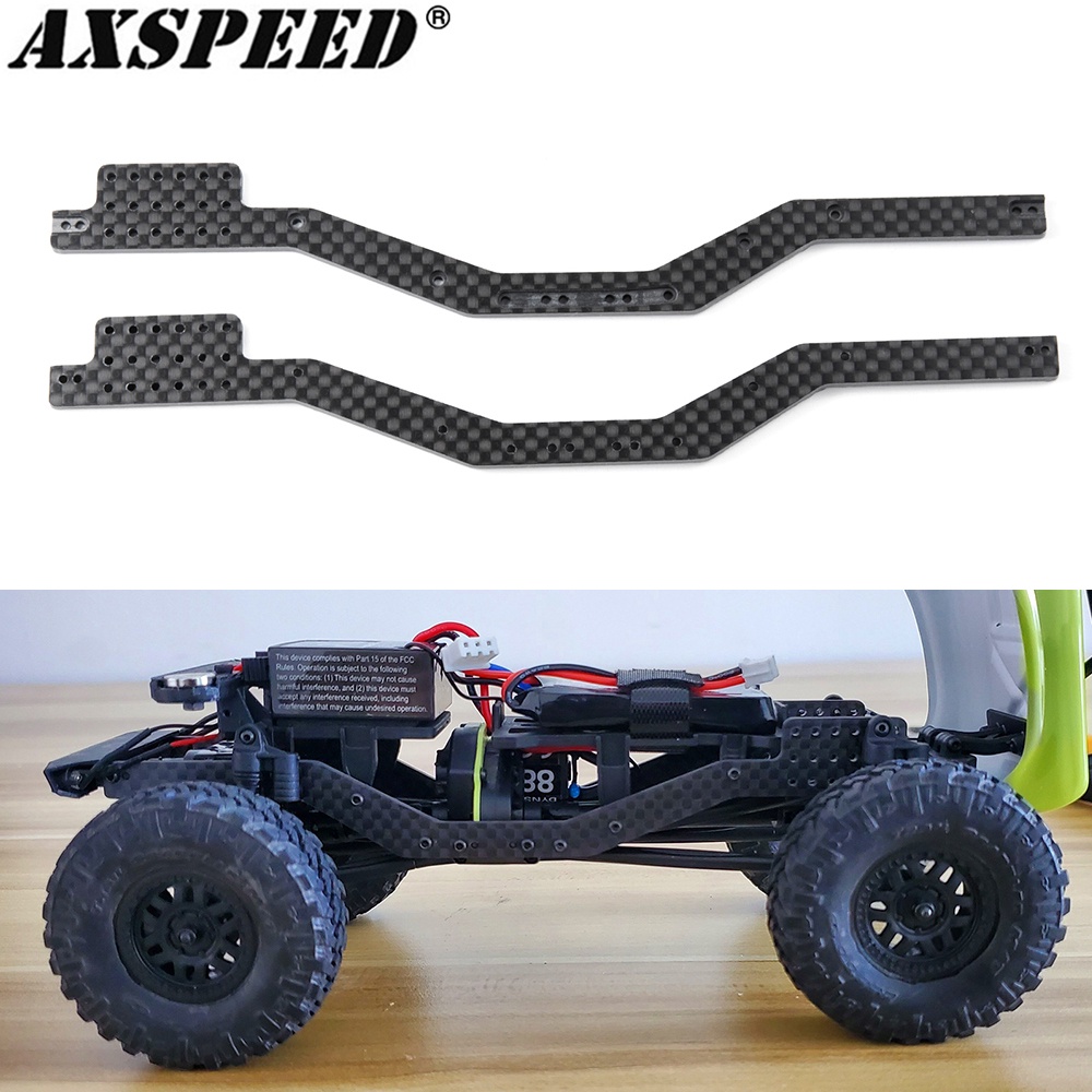 Axspeed Axial Scx24 Chassis Frame Rails Carbon Fiber Beam For 1/24 Rc