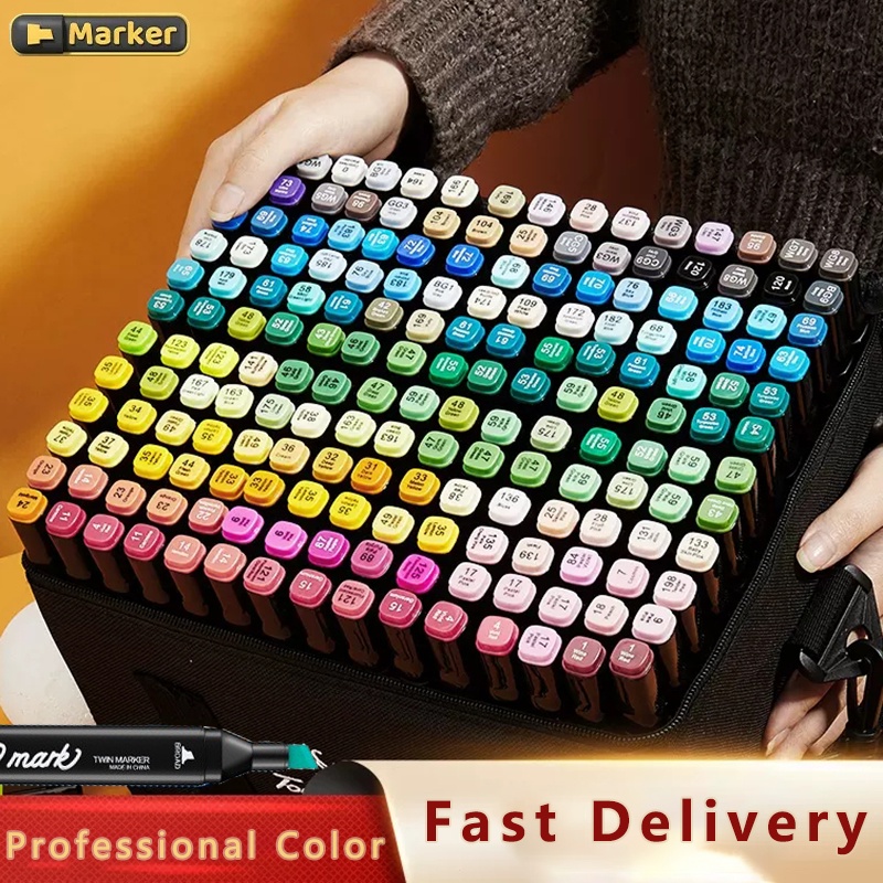 30/80/168 Alcohol Markers Art Marker Highligter Pen Set Painting Coloring  Set marker set colored pen