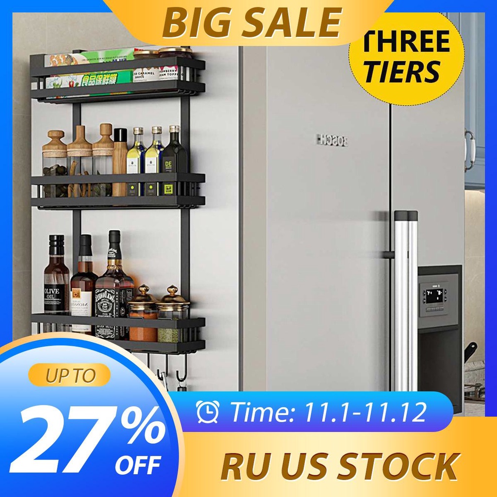 condiments organizer 3 Tier Refrigerator Storage Rack Fridge Shelf