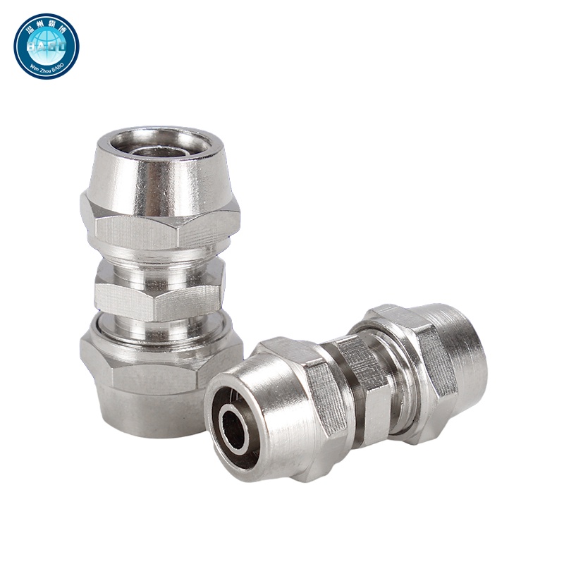 Pneumatic trachea quick screw equal diameter variable diameter straight ...