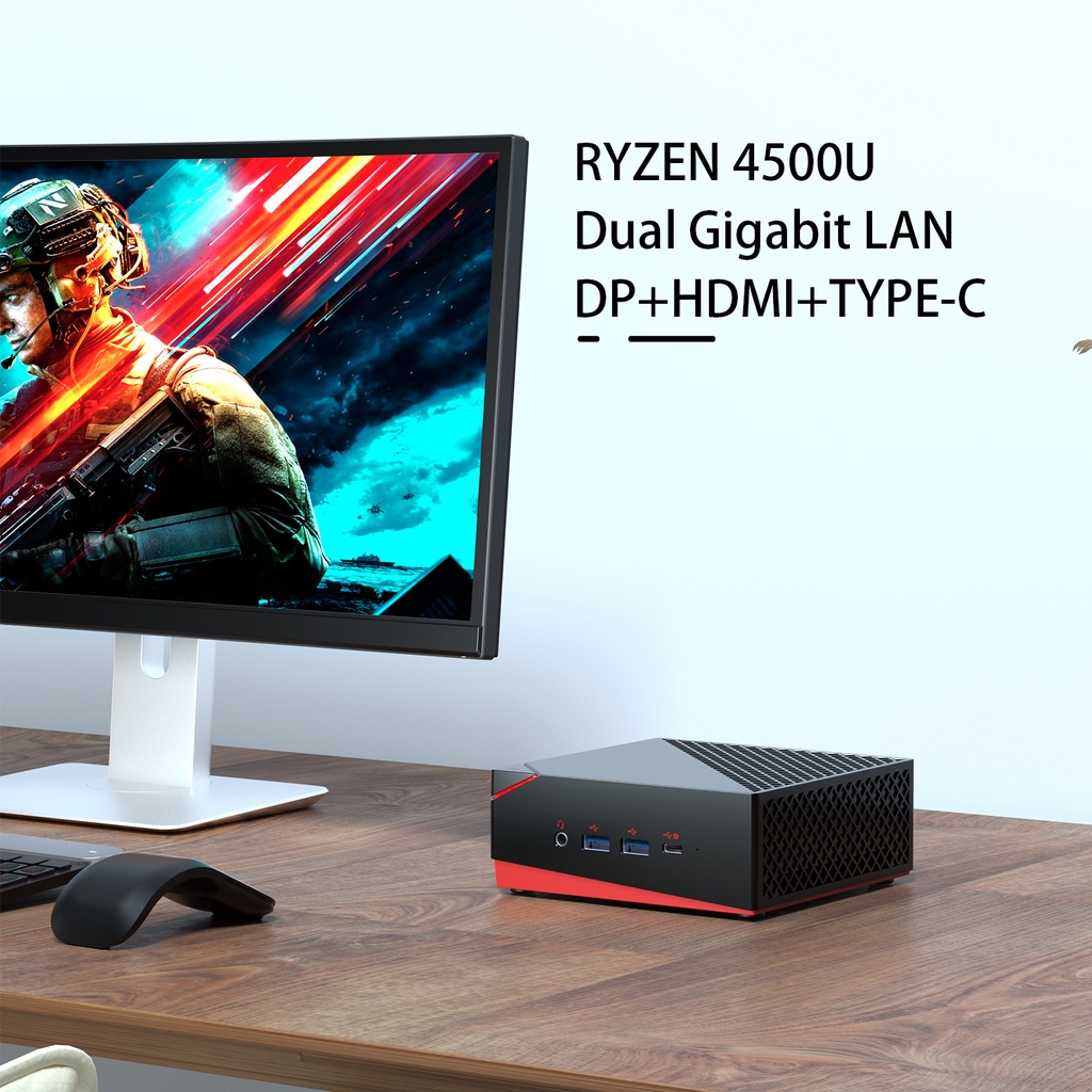 Anyrevo AN1 Mini PC Windows 11 Ryzen 5 4500U Ryzen 4800U Gaming Desktop