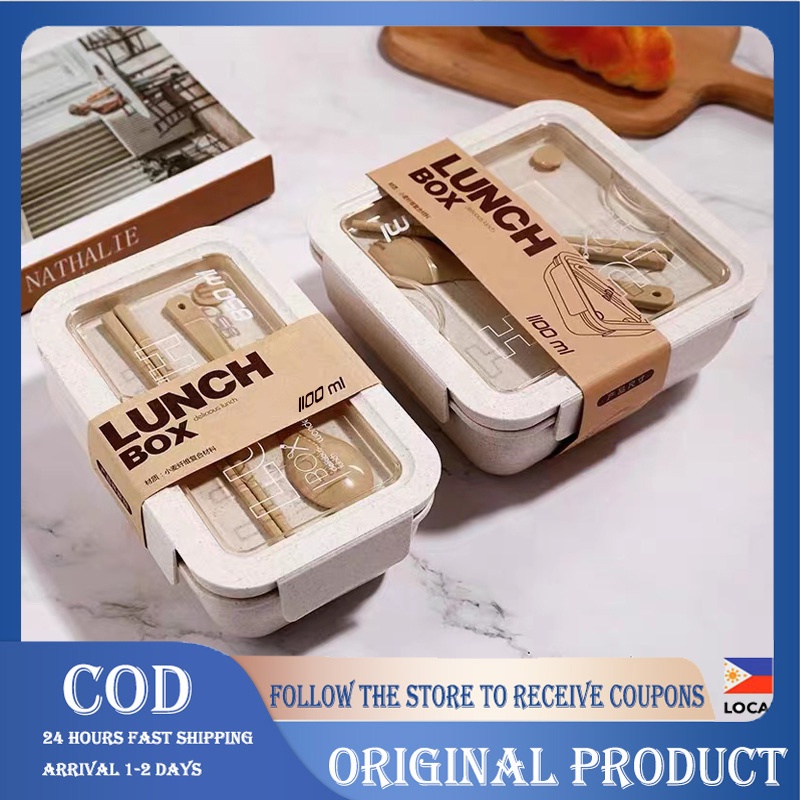 Lunch Box 1100ML LeakProof Bento Box Dinnerware Set Microwave Adult