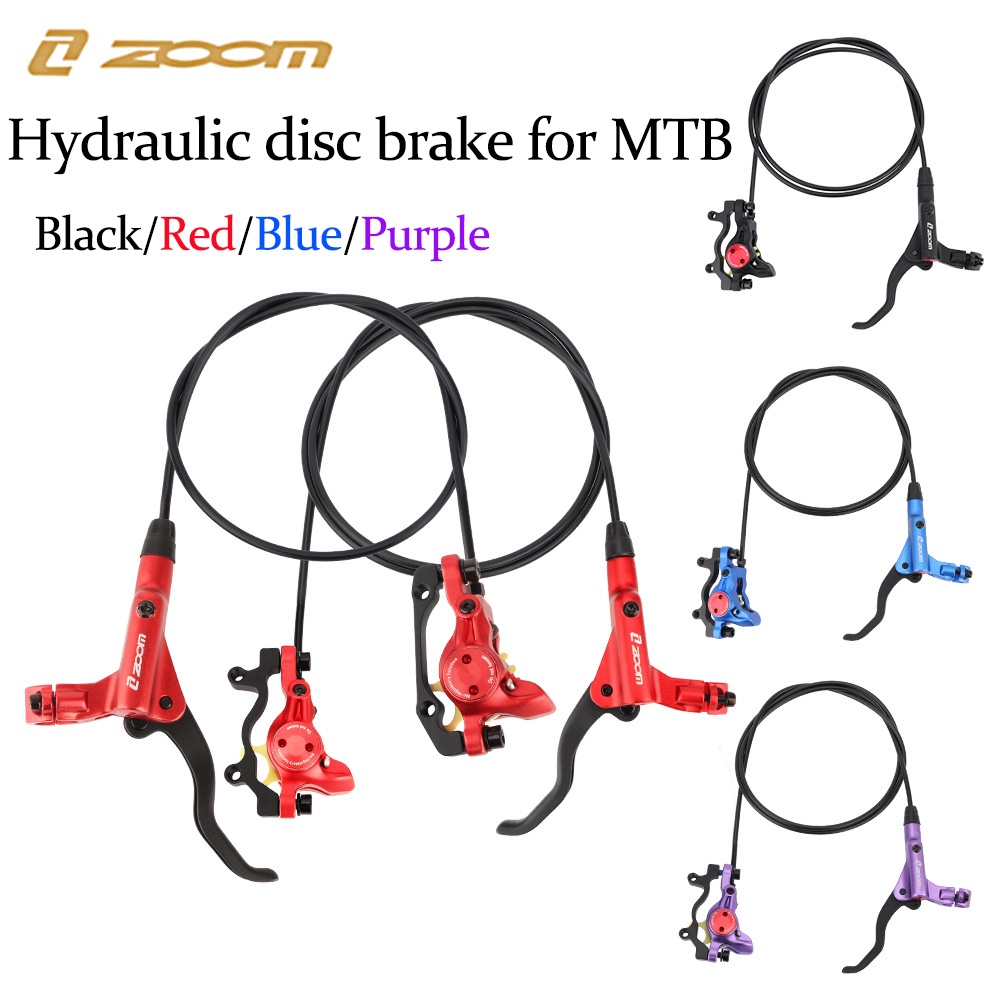 ZOOM HB875 Disc Brake Mountain Bike Caliper Double Piston Hydraulic Brake MTB Brake Set Shopee