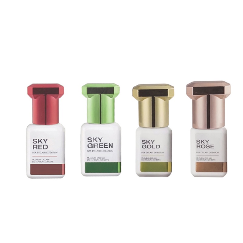 False Eyelash Extension Glue, Nonirritating Adhesive, Sky Rose, Red