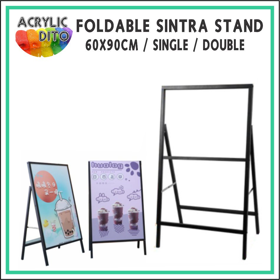 A Type Foldable Stand Signage / Floor Sign Sintra Board Menu Printing ...