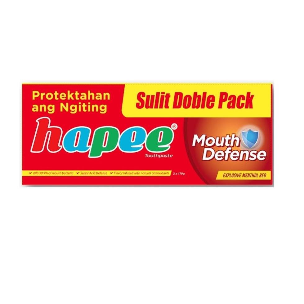 Hapee Toothpaste Explosive Menthol Red 2pcs Explosive Menthol Red 140ml