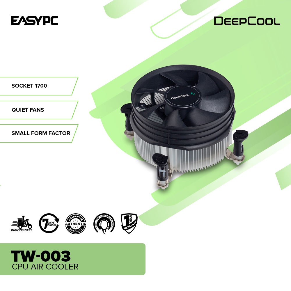 EasyPC | Deepcool TW-003 cpu air cooler| Socket 1700| Quite fans| small ...