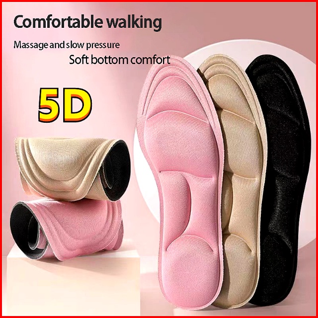 8D Sport Sponge Soft Insole High Heel Shoe Pad Pain Relief Massage