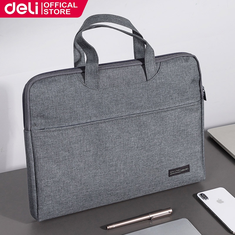 Deli 5590 Handbag Expanding File Carry Bags Waterproof Laptop Pouch ...
