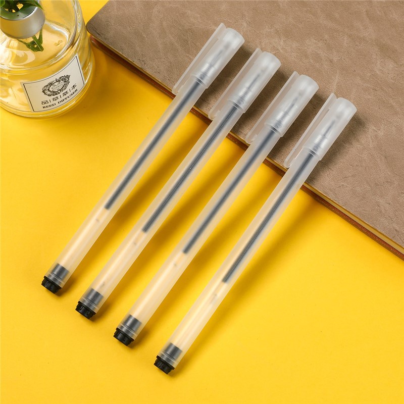 Whosale 100 Pcs Muji Style Ballpen Gel Pen Black Ball Pen 0.5mm /K02001
