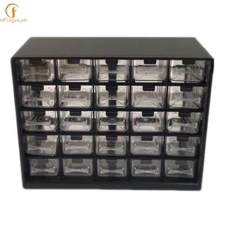 Plastic 25 Drawer Parts Storage Box Storage Organizer Bins for