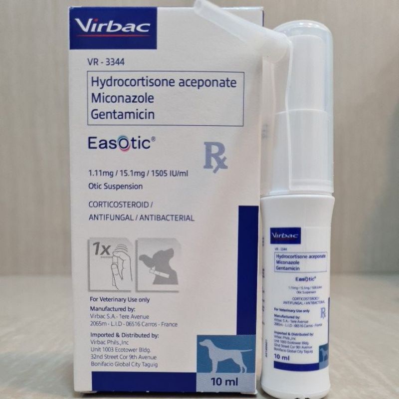Virbac Easotic Ear Drops For Dogs EasOtic Suspension For Dogs
