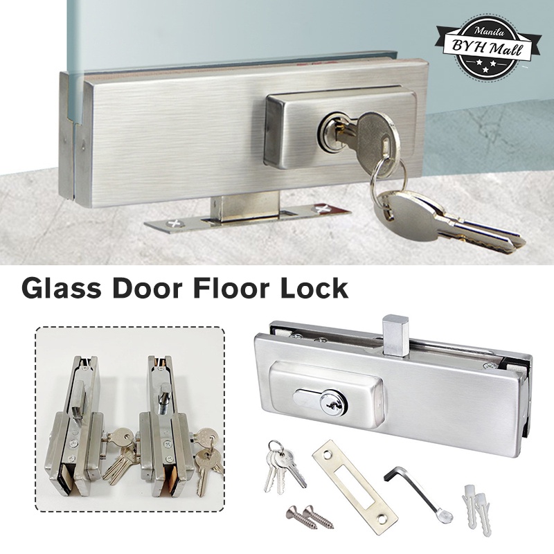 Glass door deals lock