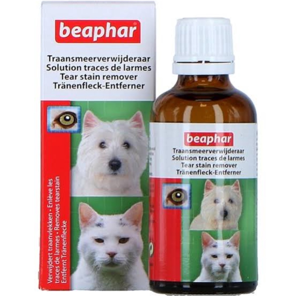 Beaphar Tear Stain Remover for Dogs and Cats 50mL TearStain Cat Dog ...