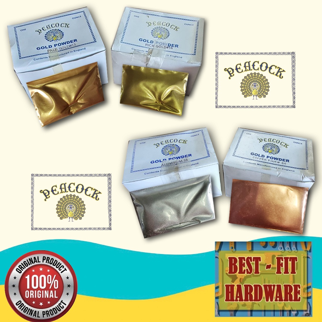 PEACOCK Gold / Pale Gold / Aluminum / Silver / Copper Powders