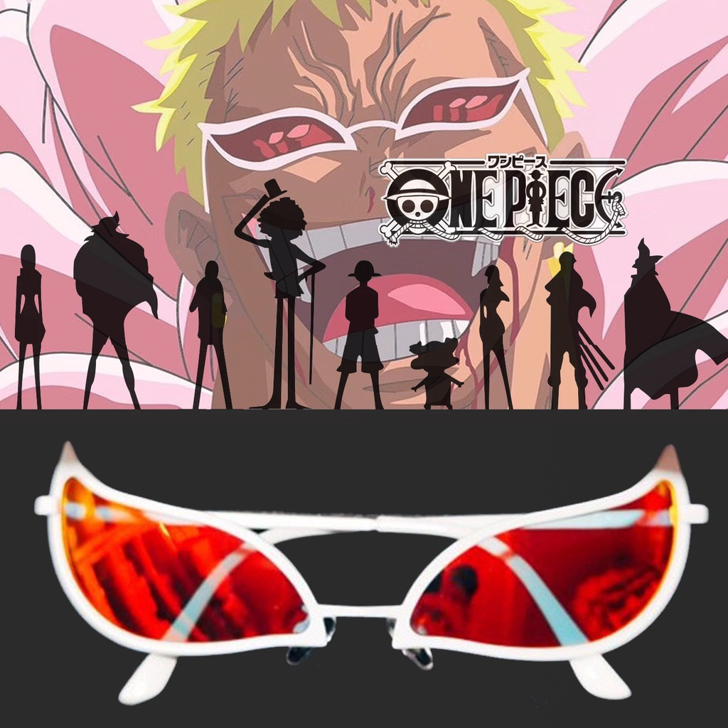 One Piece Doflamingo Sunglasses Cosplay Decorative Glasses Men And