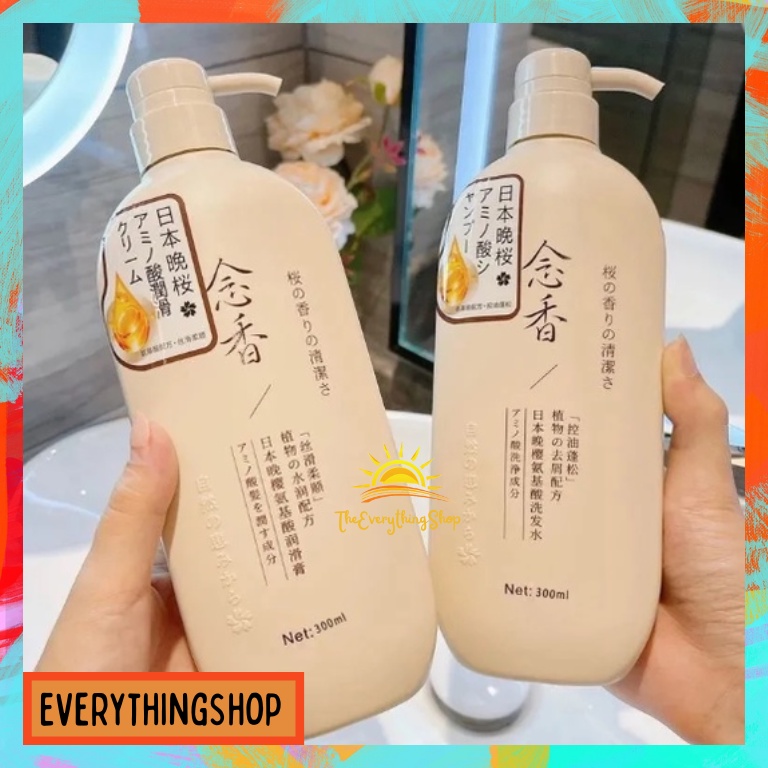 650ML Sakura Shampoo Conditioner Japan Natural Japanese Hair Loss Amino