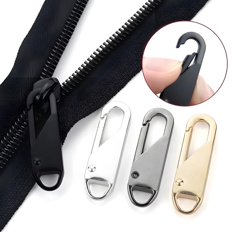 Removable Pull Tab Zipper Head Universal Universal Fit Metal Zipper ...