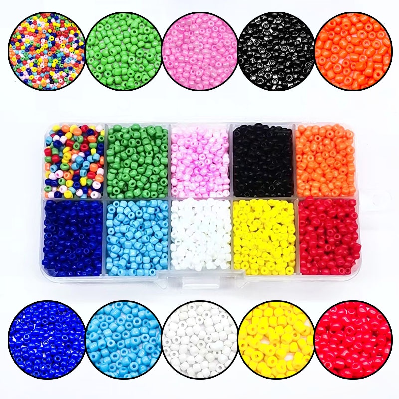 Small Glass Beads Czech Beads DIY Beads For Kids Jewelry Making Spacer