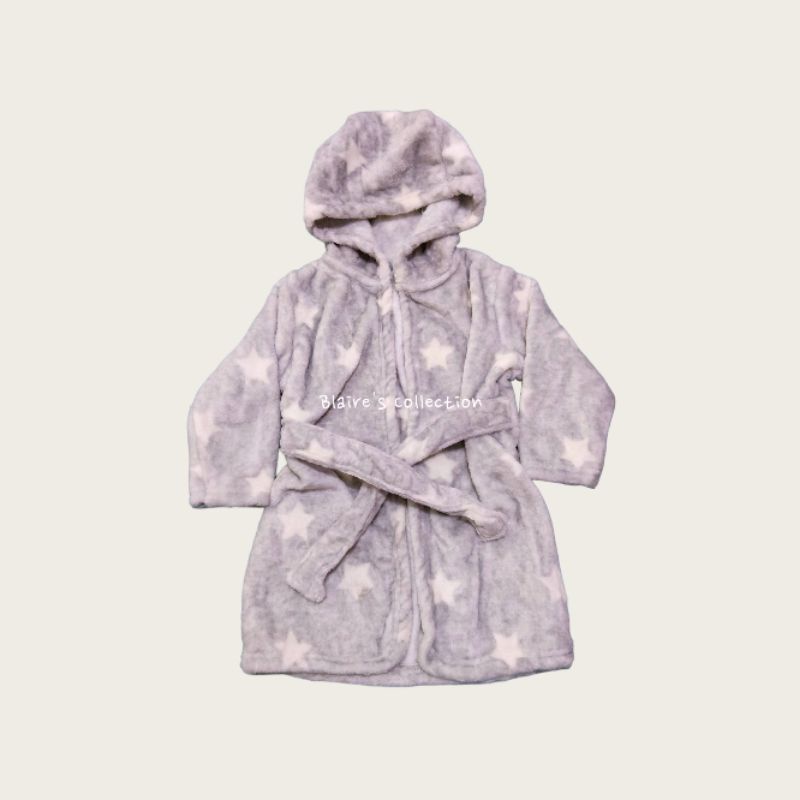 bathrobe gray stars print Shopee Philippines
