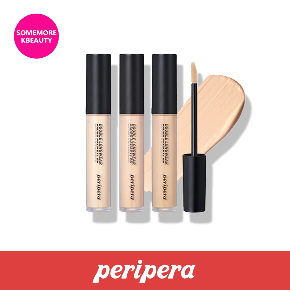 Peripera Double Longwear Cover Concealer - Teinte #01 Pure Ivory - Maquillage Coréen Neuf