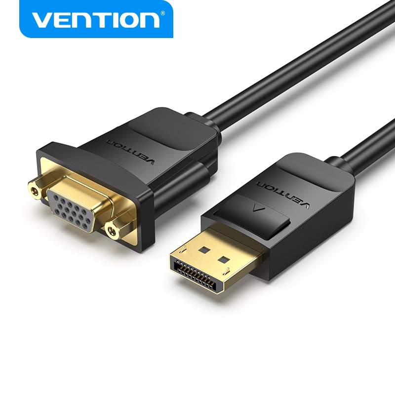 Vention Display Port (DP) Male To VGA HD-15 Male Adapter 1080p High ...