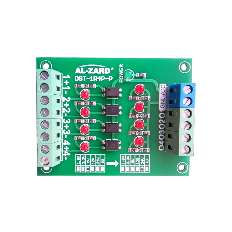 4 channel photoelectric isolation module level voltage conversion board ...