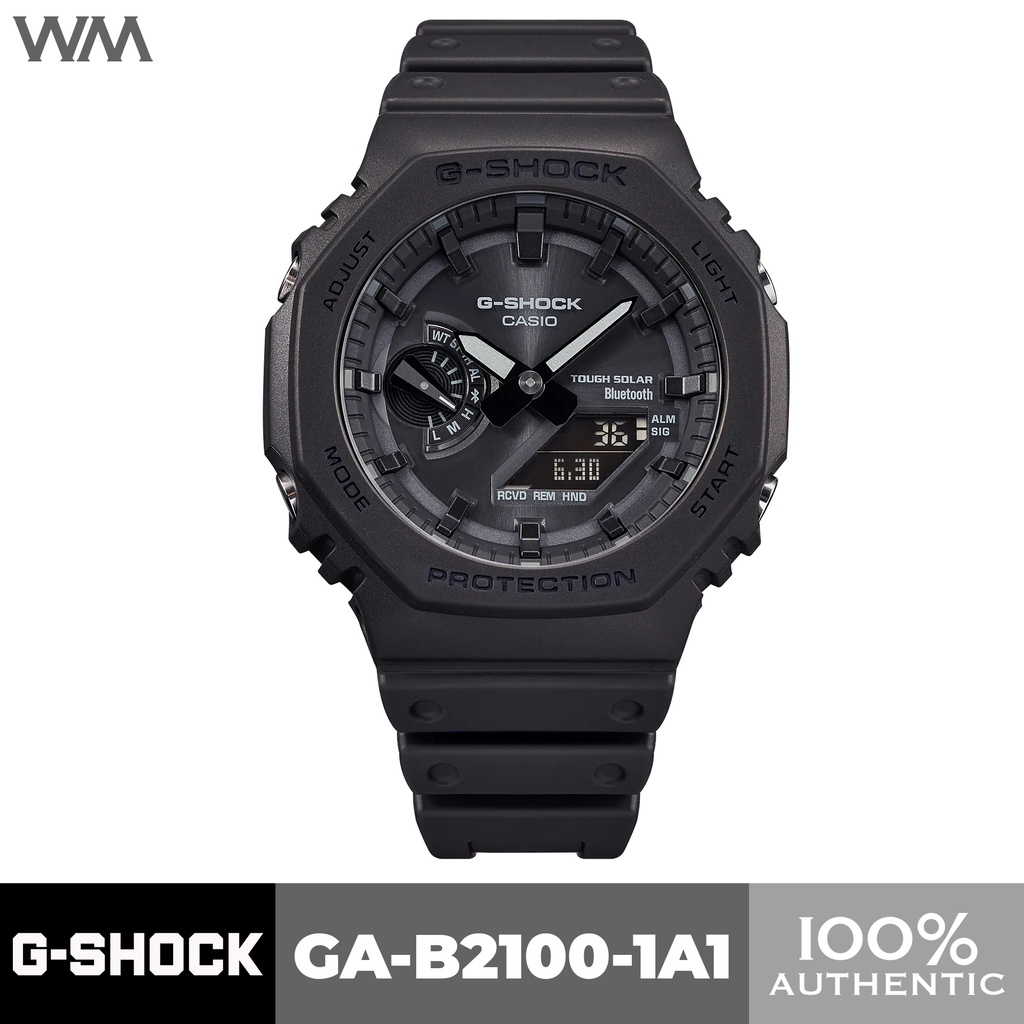 Casio G-SHOCK 2100 Series Casioak Black Solar Analog Digital Watch With ...