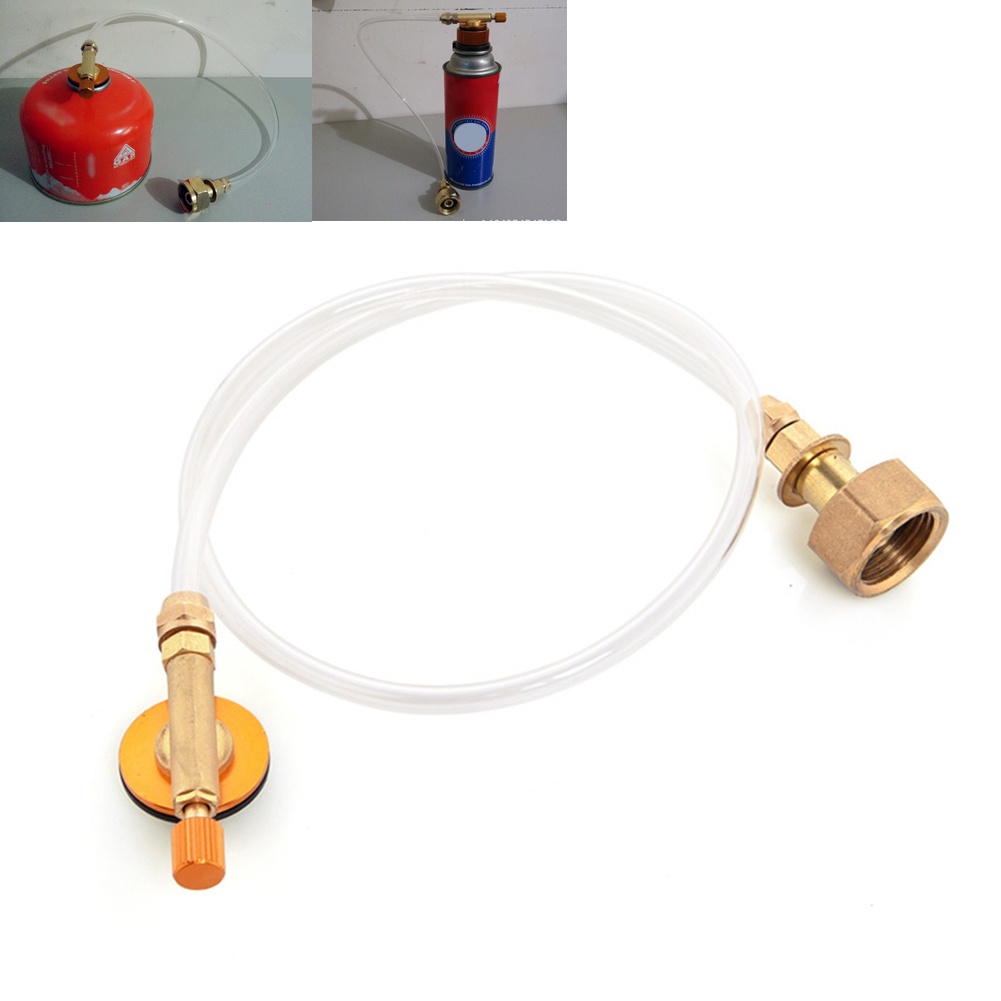 Outdoor Camp Flat Cylinder Refilling Tube Replacement Gas Tank Refill Coupler Adapter Pipes