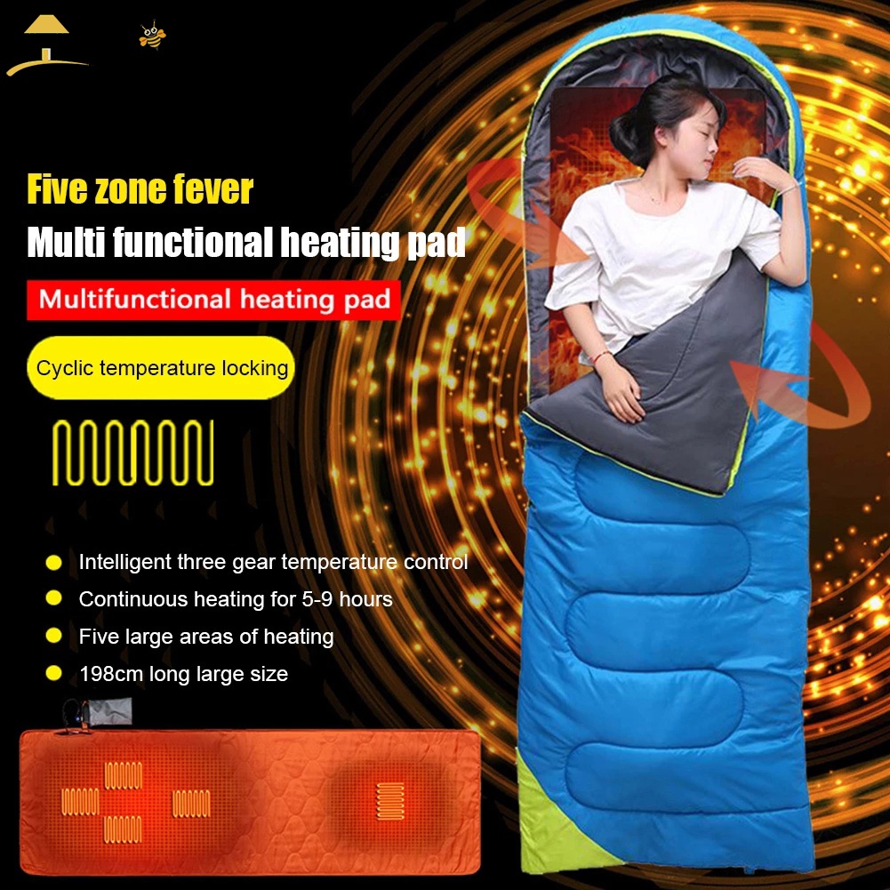 2♘Heated Sleeping Mat 3Level Temperature Heated Sleeping Pad for