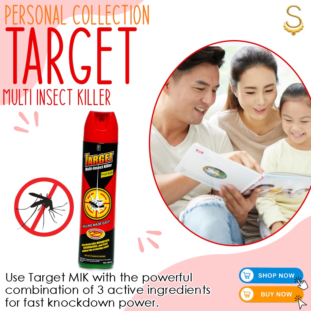Personal Collection Target Multi Insect Killer Spray 600ml AntiDengue