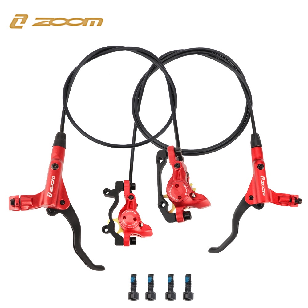 ZOOM HB875 Disc Brake Mountain Bike Caliper Double Piston Hydraulic Brake MTB Brake Set Shopee