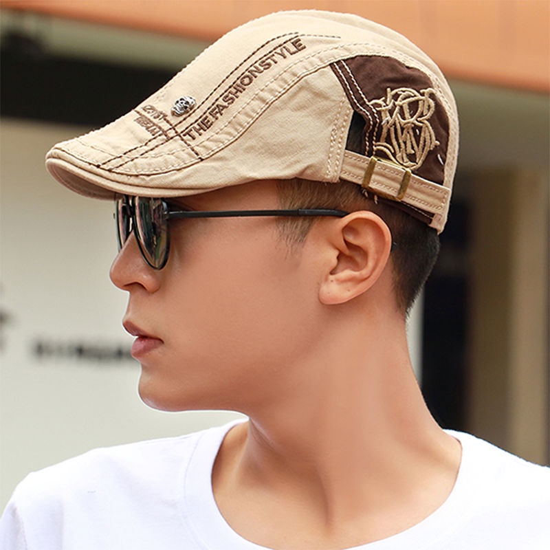 New Hat Korean Version Forward Hat Bailey Hat Men s Cap Outdoor Sun Visor Hat Sunscreen Artist Hat Shopee Philippines