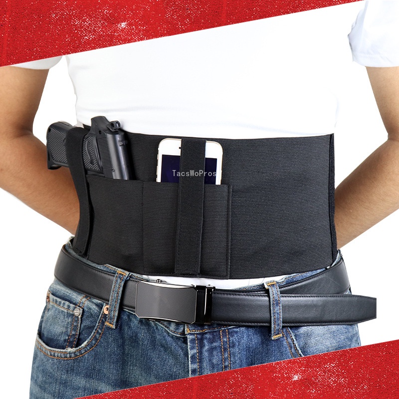 apply Tactical Belly Band Gun Holster Cs Army Concealed Carry for Gun