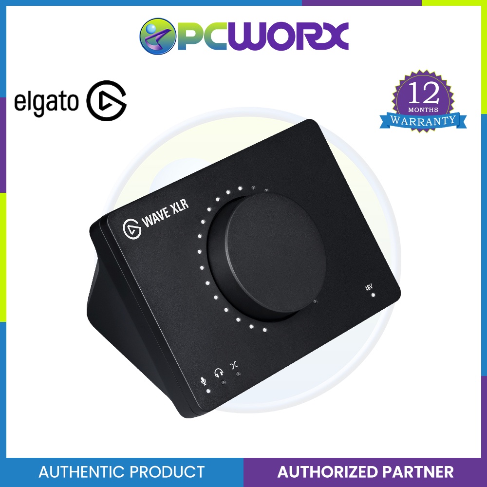 Elgato Wave XLR Audio Mixer and 75 DB Preamp for XLR Mic to USBC (EL