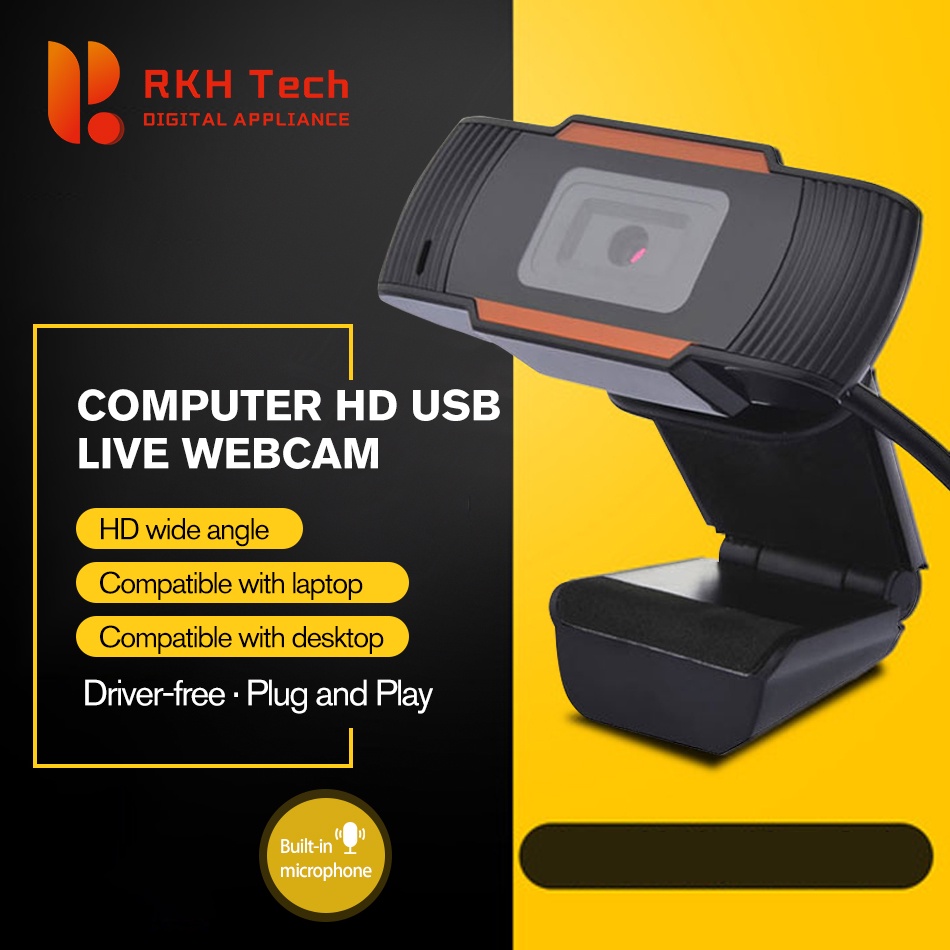 RKH Tech 1080p 720p Hd Webcam Web Camera With Mic For Pc Computer ...