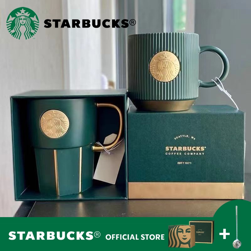 Starbucks Mug Classic Black And White Goddess Bronze Medal Ceramic Coffee Cup  Gift Box For Cup Water Cup Large Capacity From Nstarbuckscup, $19.81