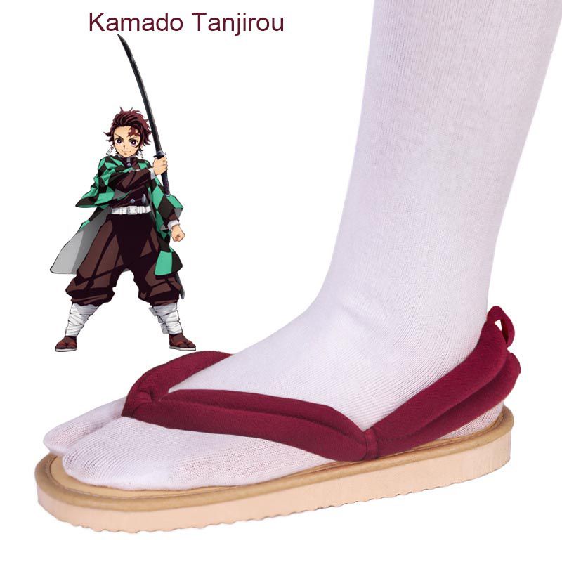 Hot Anime Demon Slayer Kimetsu No Yaiba Cosplay Slippers Shoes Geta ...