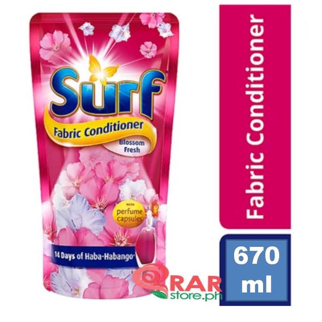 Surf Fabric Softener Blossom Fresh Pouch 670 ml Shopee Philippines